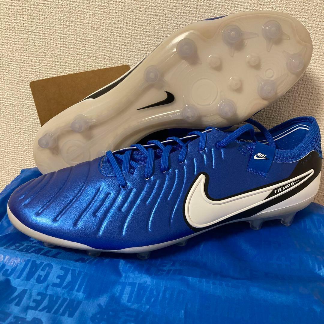 NIKE レジェンド10 エリート AG-PRO 人工芝　27.5cm 青 袋付