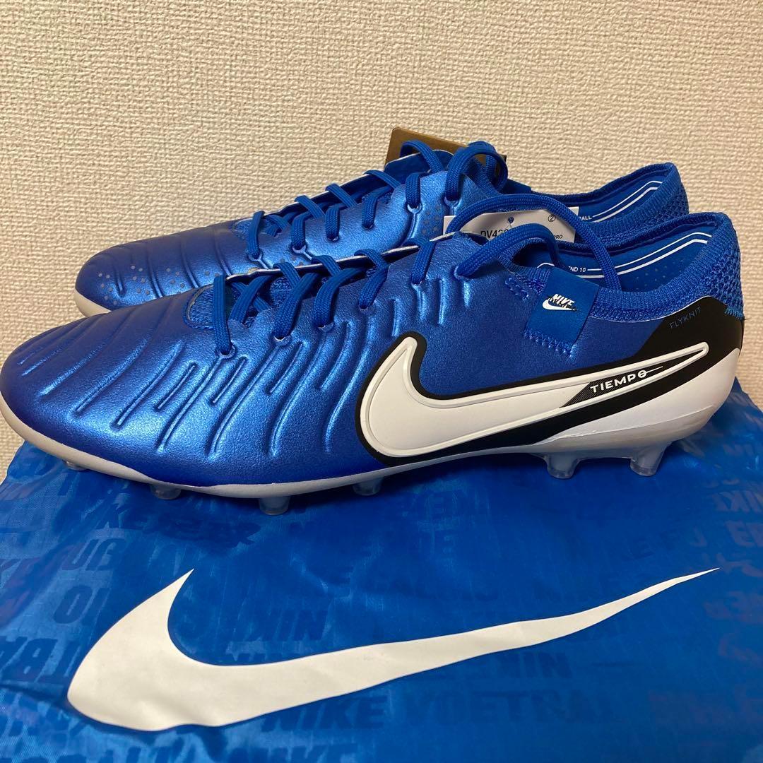 NIKE レジェンド10 エリート AG-PRO 人工芝　27.5cm 青 袋付