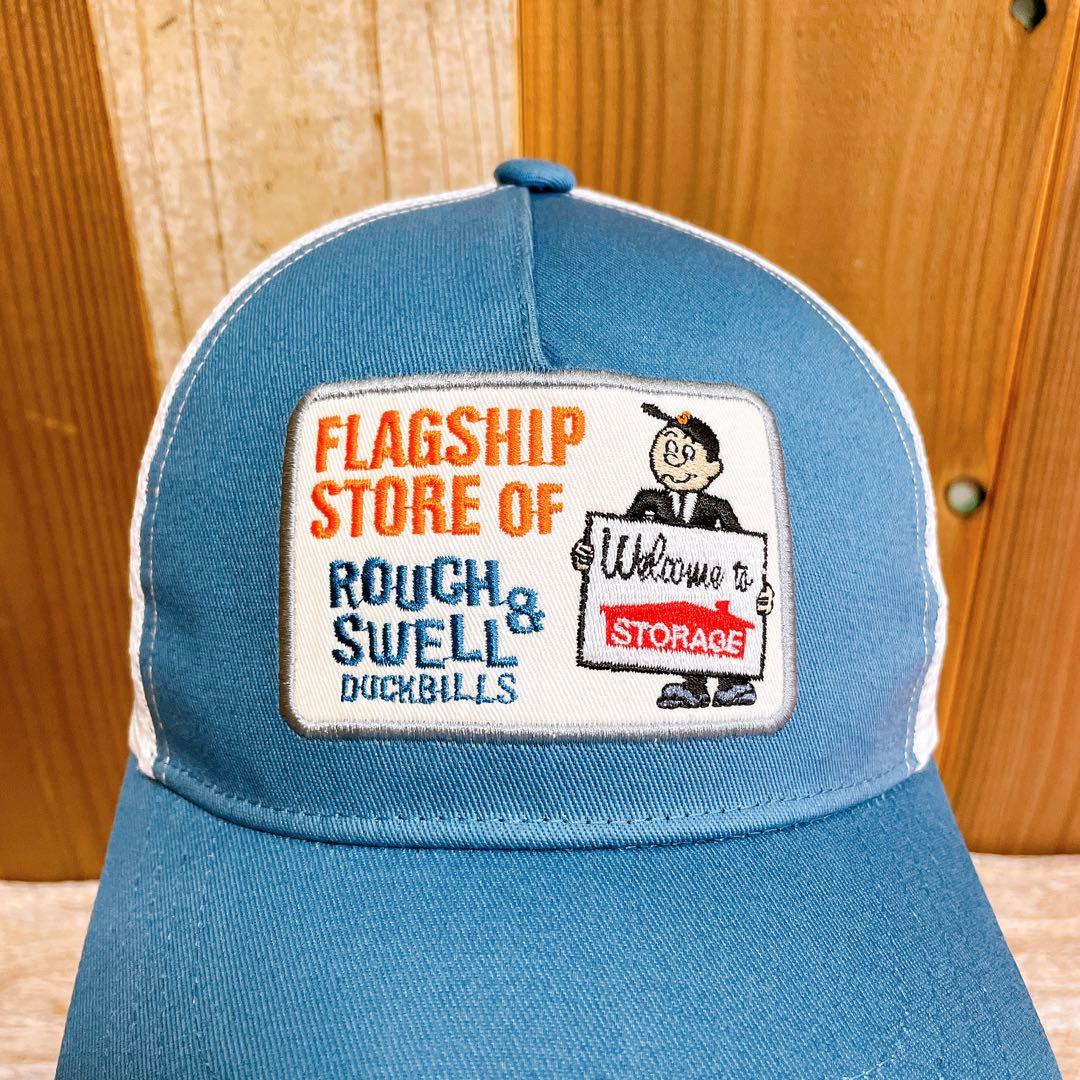 rough&swell ラフアンドスウェル トラッカーメッシュキャップ ブルー