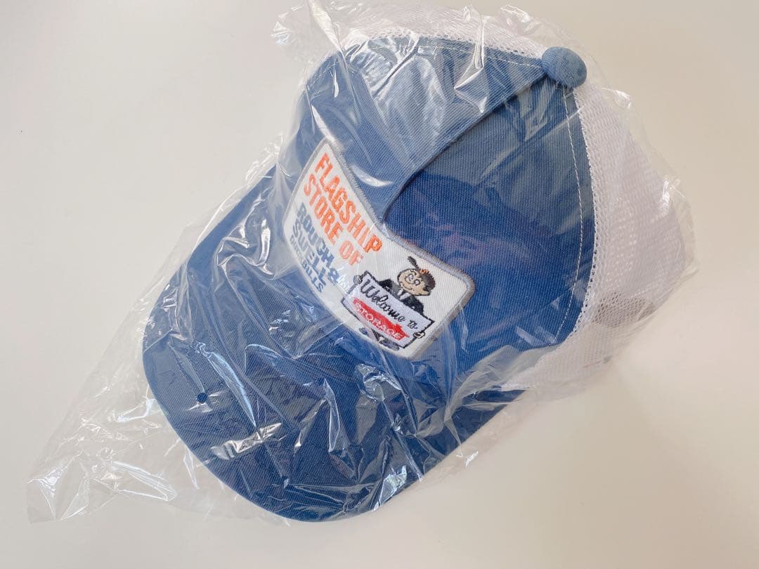 rough&swell ラフアンドスウェル トラッカーメッシュキャップ ブルー