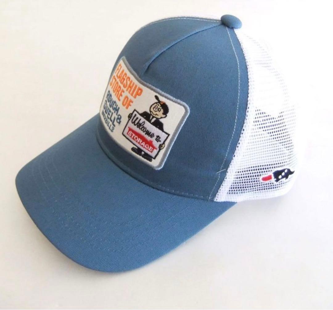 rough&swell ラフアンドスウェル トラッカーメッシュキャップ ブルー