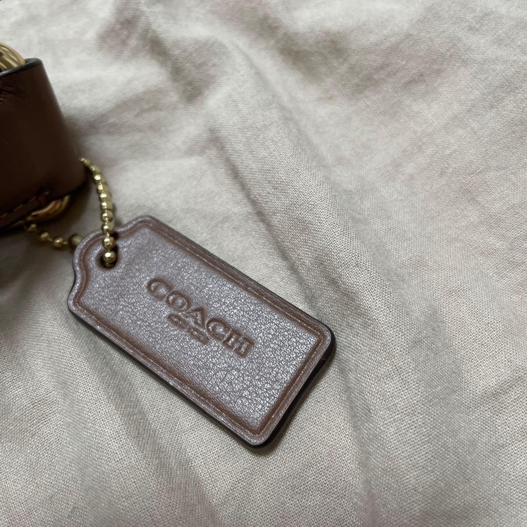 COACH ボディバッグ　ブラウン　ロゴデザイン