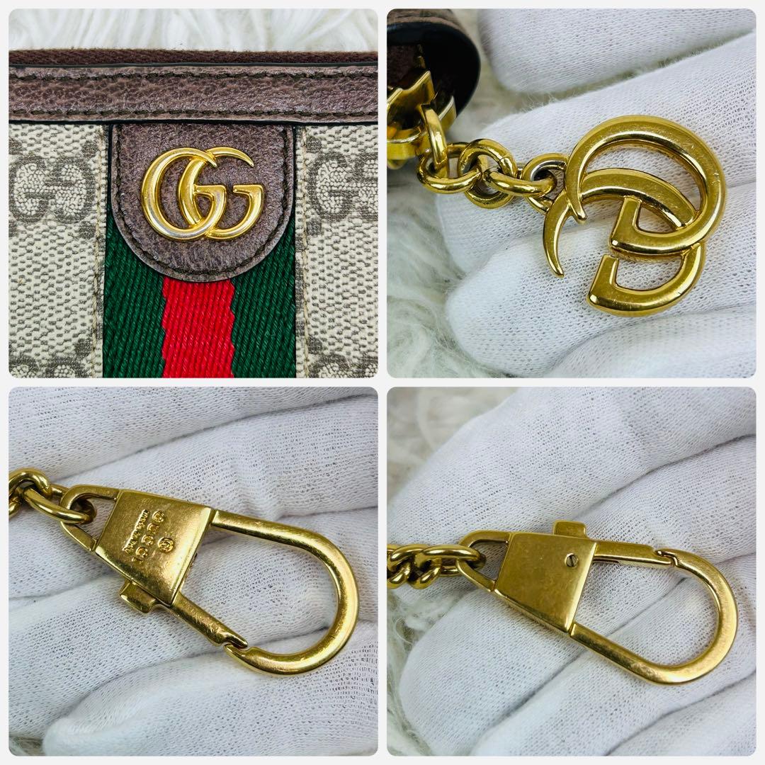 ✨美品 グッチ オフィディア GGキーケース Gキーフック 523157