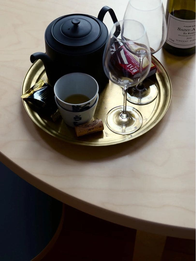 東屋 真鍮製アンティークトレイ 直径29cm SCOPE