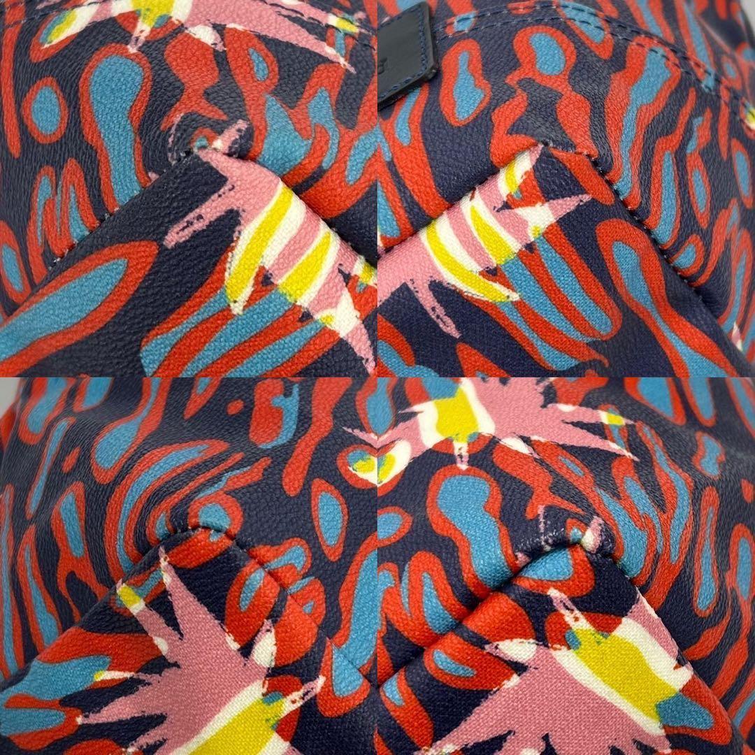 未使用品級】ヴィヴィアンウエストウッド トートバッグ PVC オーブ 紺