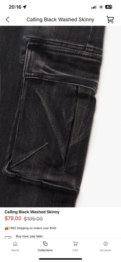 VALABASAS ブラックスキニーパンツ