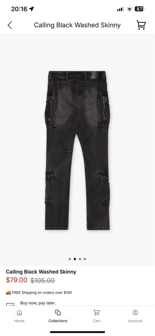 VALABASAS ブラックスキニーパンツ