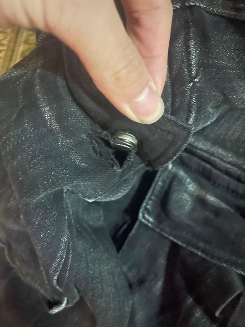 VALABASAS ブラックスキニーパンツ