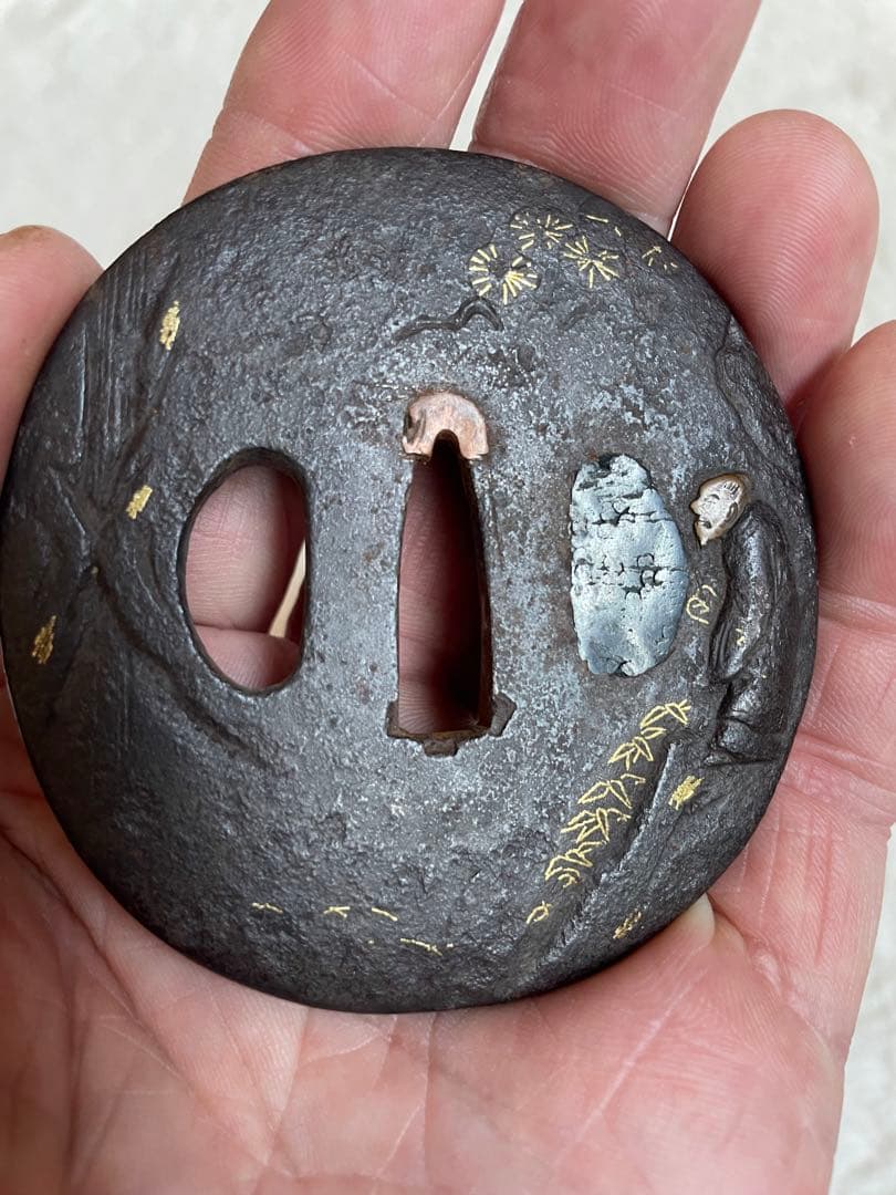 鍔　骨董品　時代物