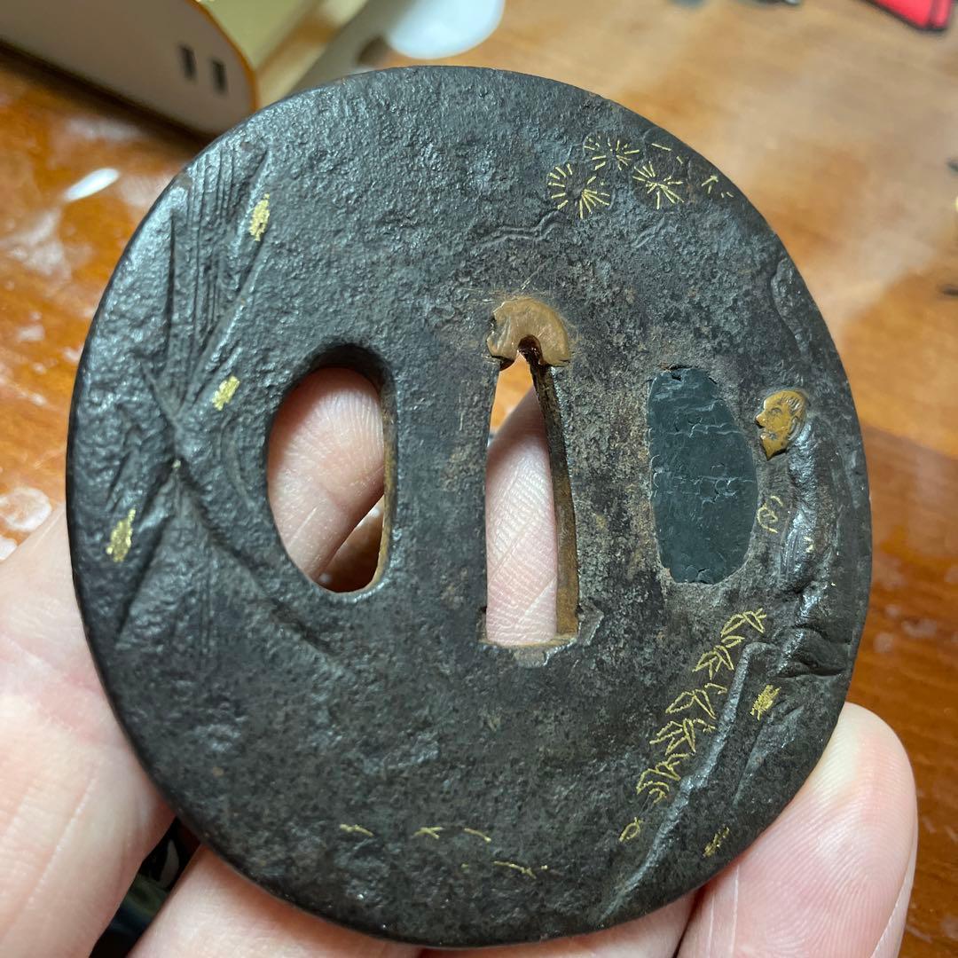 鍔　骨董品　時代物