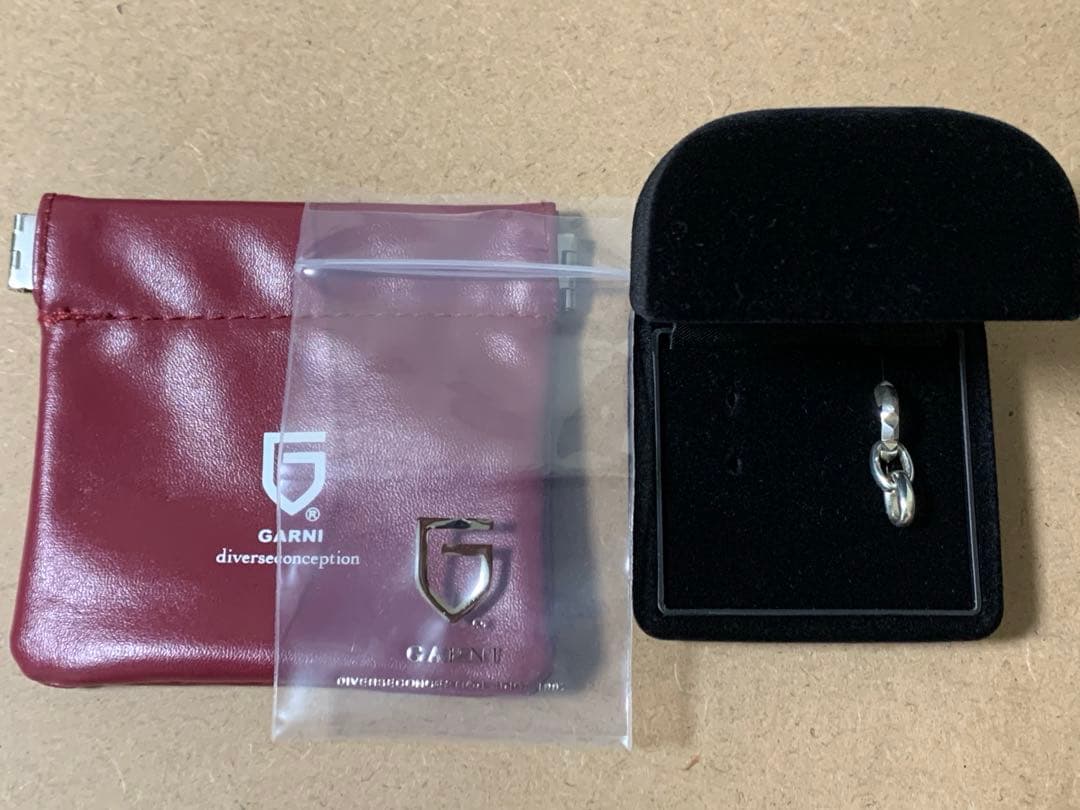 【GARNI】 ガルニ　フープピアス　片耳 チェーン　シルバー925