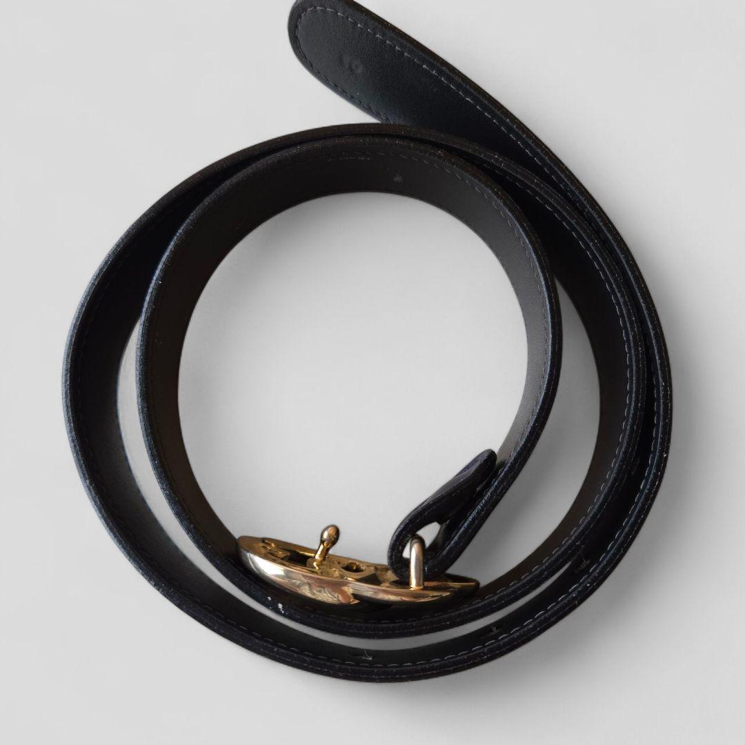 GUCCI　レディース　ベルト　インターロッキング　ゴールド金具　Gバックル