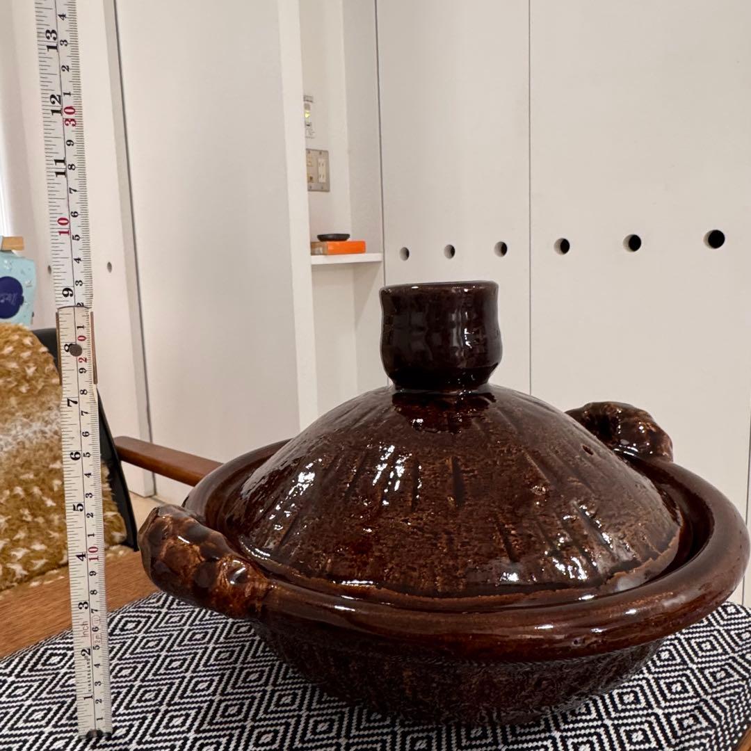 ✴︎ 雲井窯 ✴︎ 土鍋 飴釉 中川一辺陶 尺 10号 美品