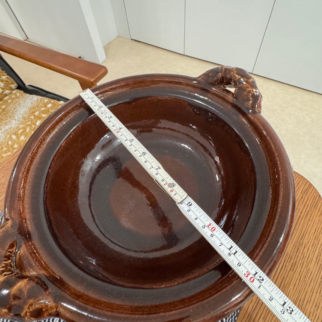 ✴︎ 雲井窯 ✴︎ 土鍋 飴釉 中川一辺陶 尺 10号 美品