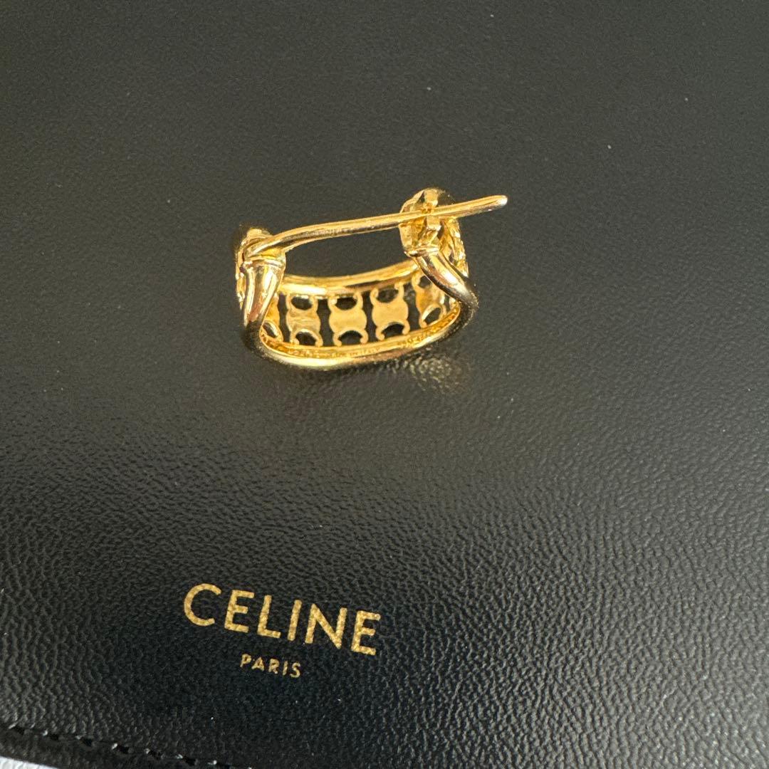CELINE セリーヌ トリオンフ マルチフープ ピアス 片耳 レザーケース付