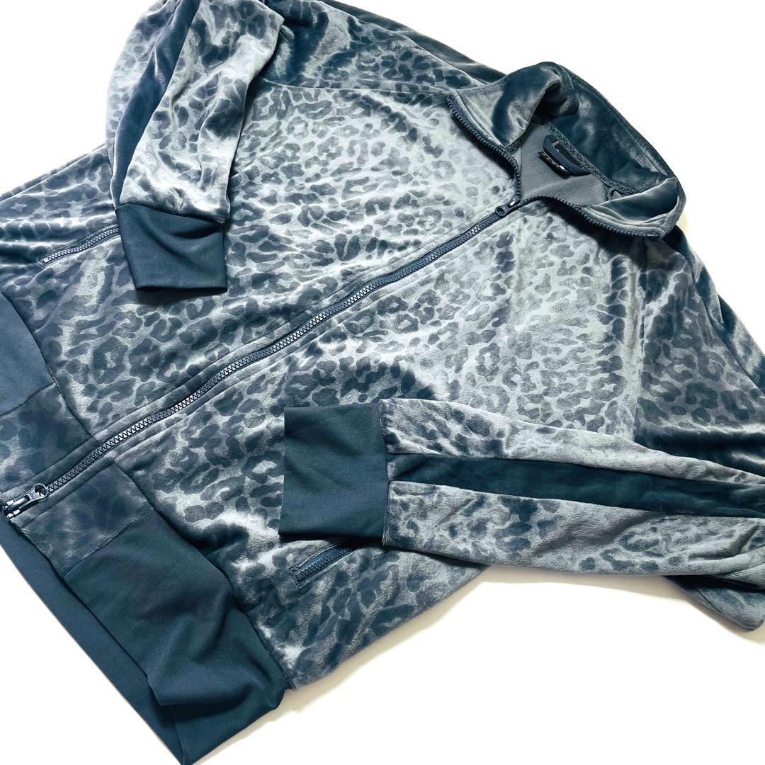 美 品꧂puma ×ミハラヤスヒロ コラボレオパード柄ジャージ ジップアップ