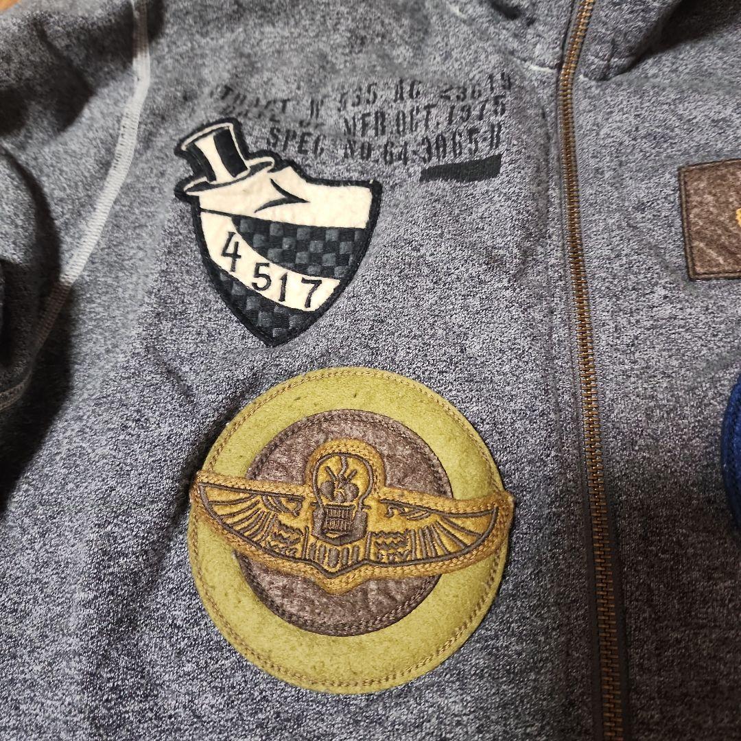 ワッペン付き ジップアップ スウェットジャケット B-29 SAIPAN - メルカリ