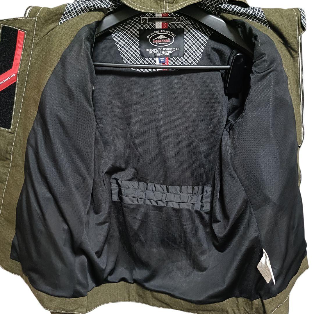 美品 クシタニ K-2352 XLサイズ レイジャケット オリーブ　プロテクター