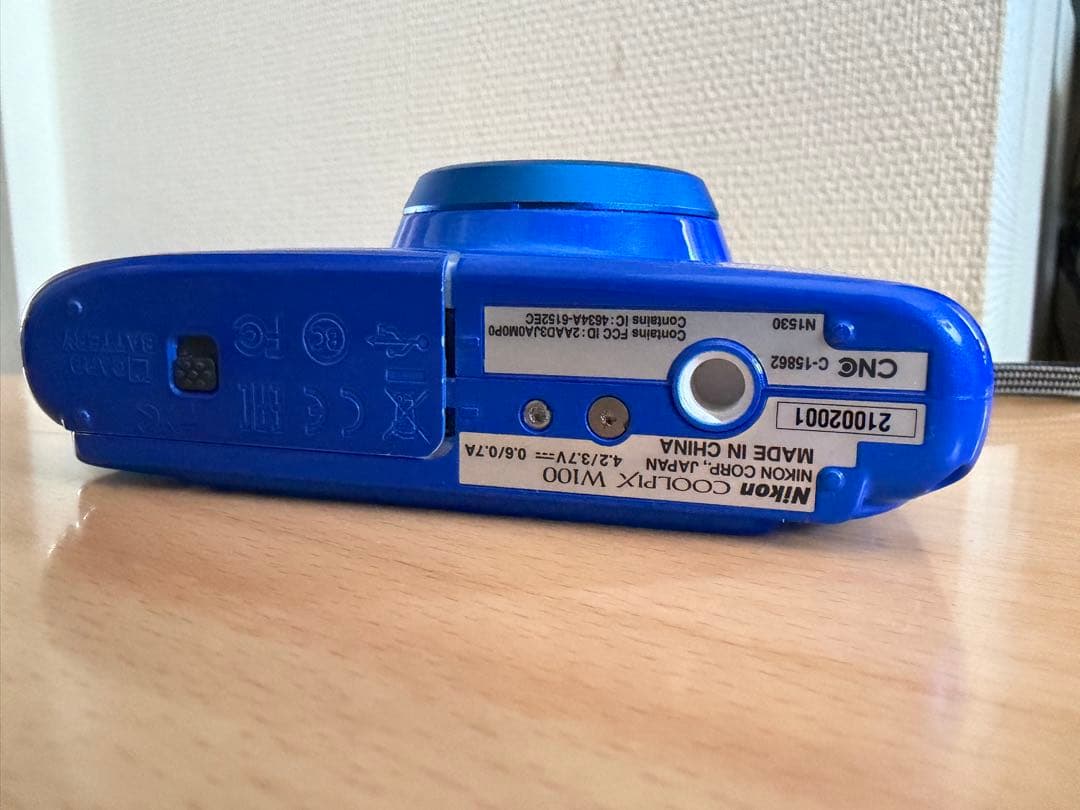 は*ふ様 【美品】Nikon COOLPIX W100 ブルー　防水デジカメ