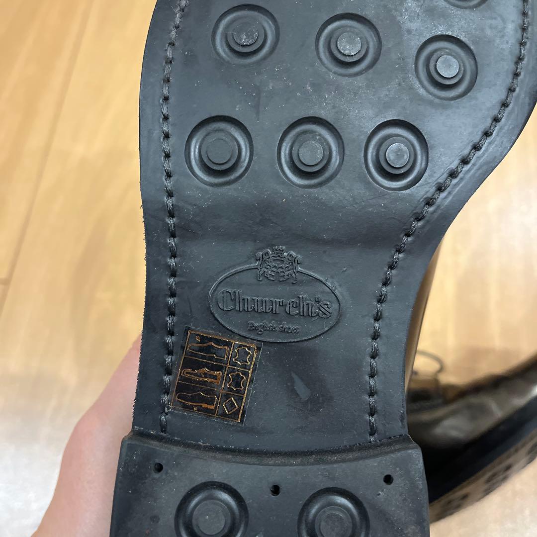 Church'sスタッズ メタリックプレーントゥシューズ