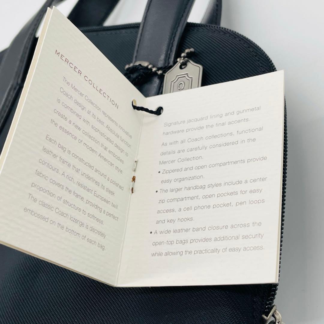 オールドコーチ　バックパック　7404 マーサーコレクション　ブラック　美品