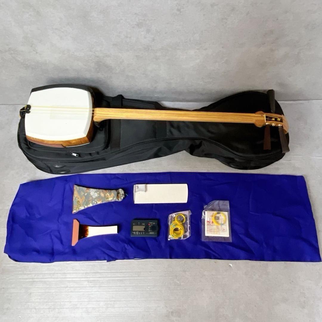 津軽 三味線 正寸 太棹 延棹 延べ棹 丸打胴 東さわり ケース バチ 撥