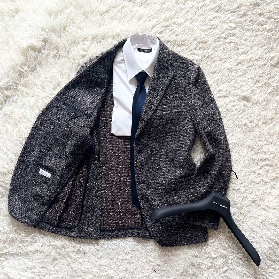 <美品>TAGLIATORE グレー ウール ツイード ジャケット サイズ44 美品>TAGLIATORE グレー ウール ツイード ジャケット サイズ44 - メルカリ