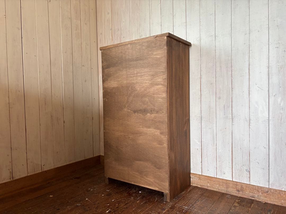 期間限定値下げ　30リットルパッタンゴミ箱　無垢材ハンドメイド家具　屋外用