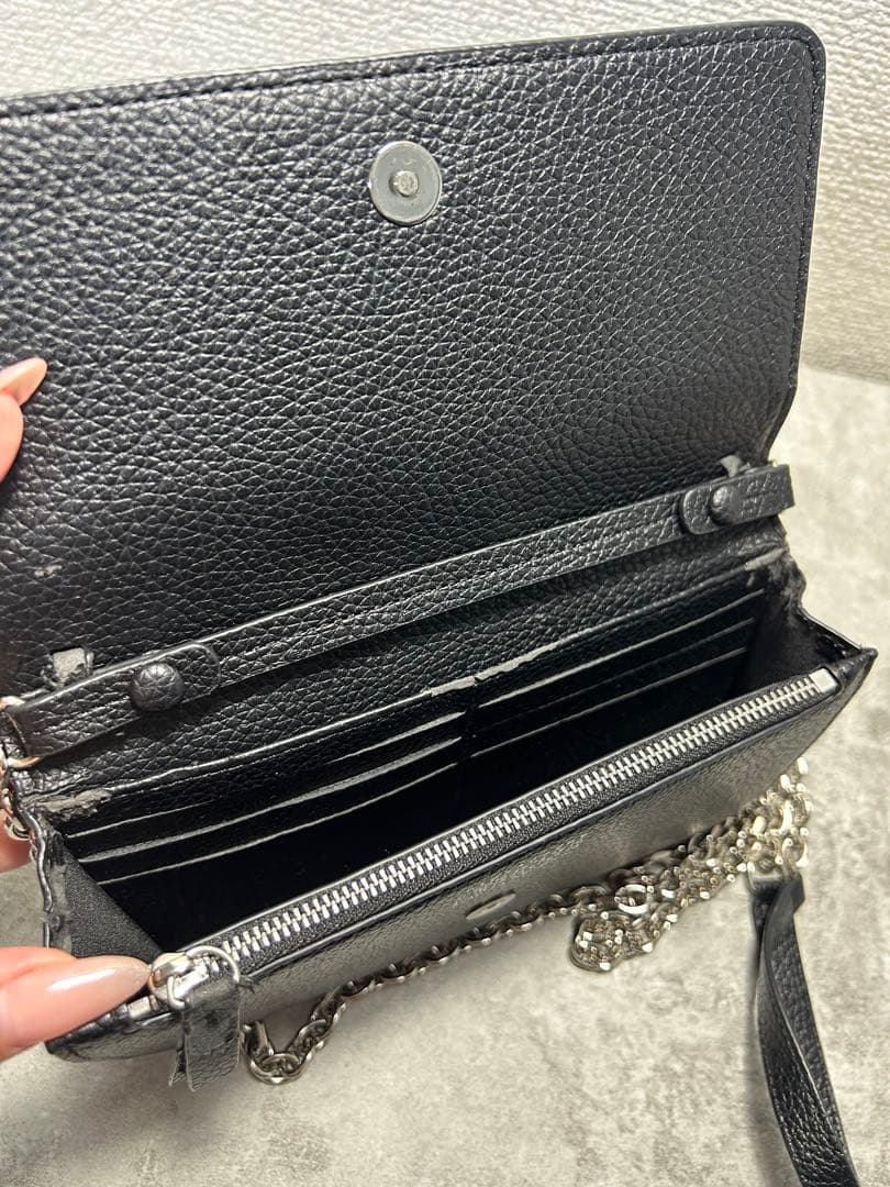 マルジェラチェーンウォレット　黒