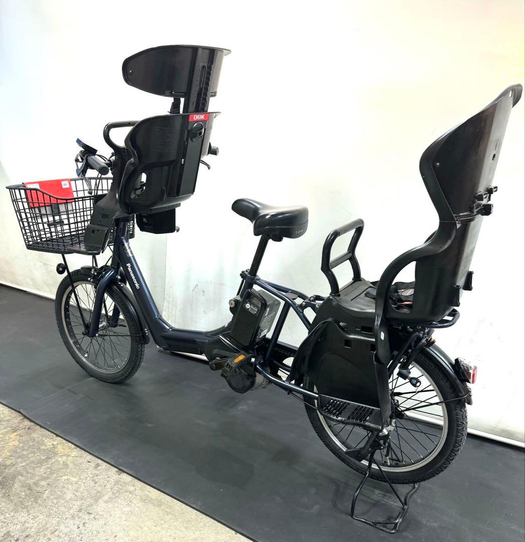 1年保証 送料無料　新型　パナソニック　ギュット　大容量　紺　電動アシスト自転車