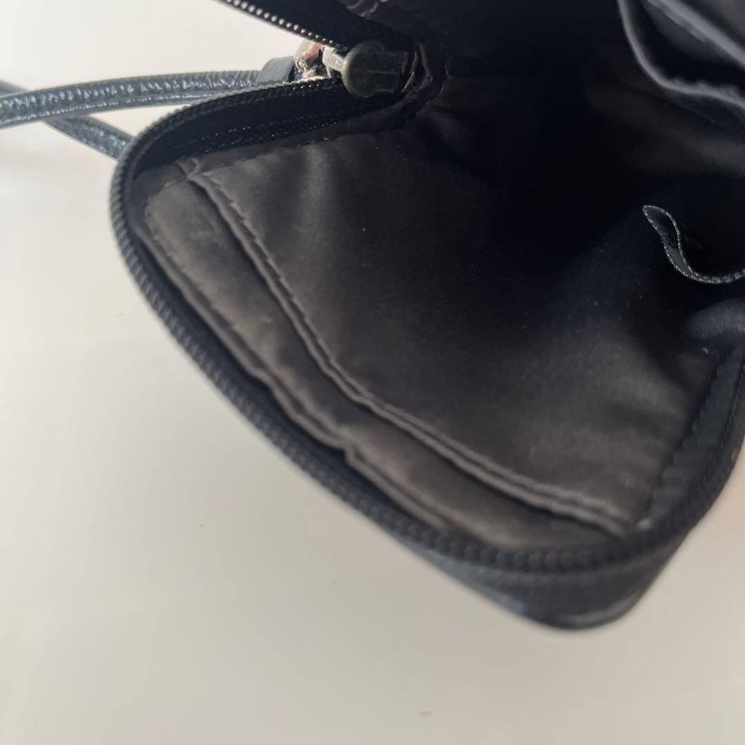 値下げ 希少 COACH コーチ poppy ペッパー ポーチ カードケース 黒