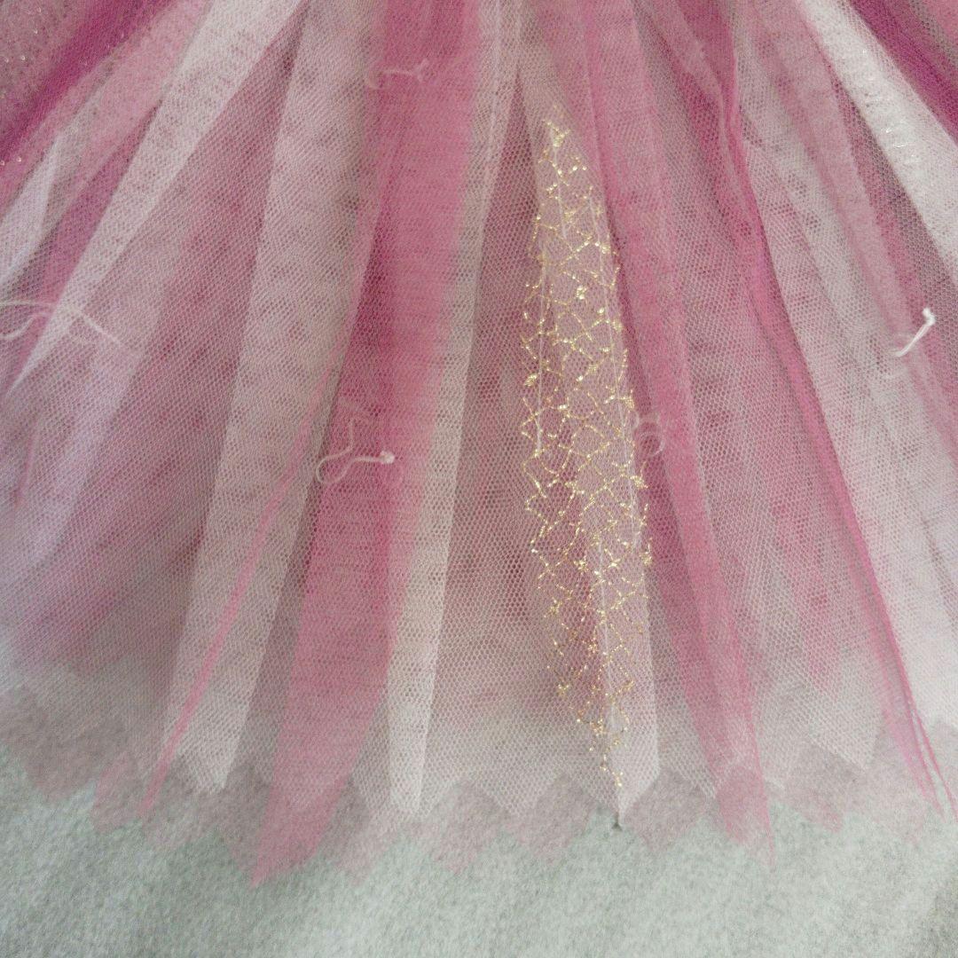 バレエ　ボディ芯入りクラシックチュチュNo1　赤紫　袖付き