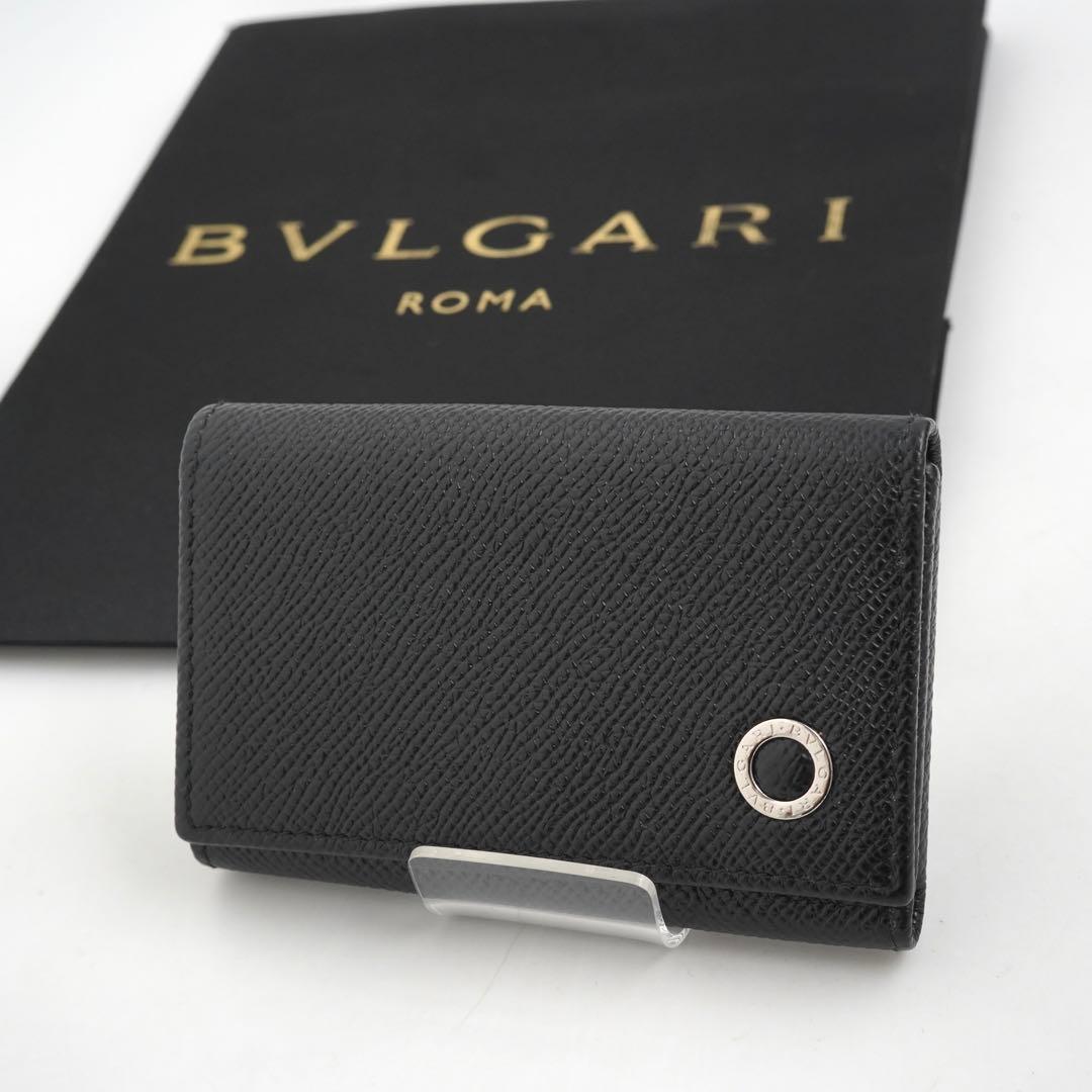 ✨新品未使用✨　BVLGARI キーケース　ロゴマニア　ビーゼロワン　6連　黒色