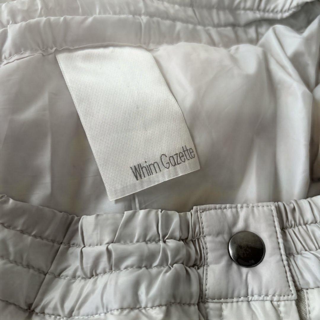 美品】Whim Gazette ライトグレー ダウンパンツ