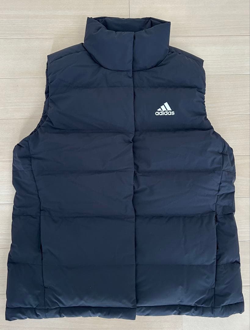 adidas アディダス ダウンベスト ブラック - メルカリ