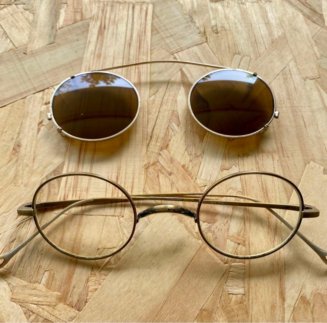 金子眼鏡 井戸多美男作T-416 ATG クリップオンサングラス付 - メルカリ