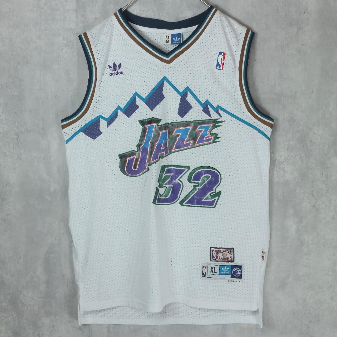 【激レア】アディダス NBA JAZZ カールマローン 32 XL ユニフォーム