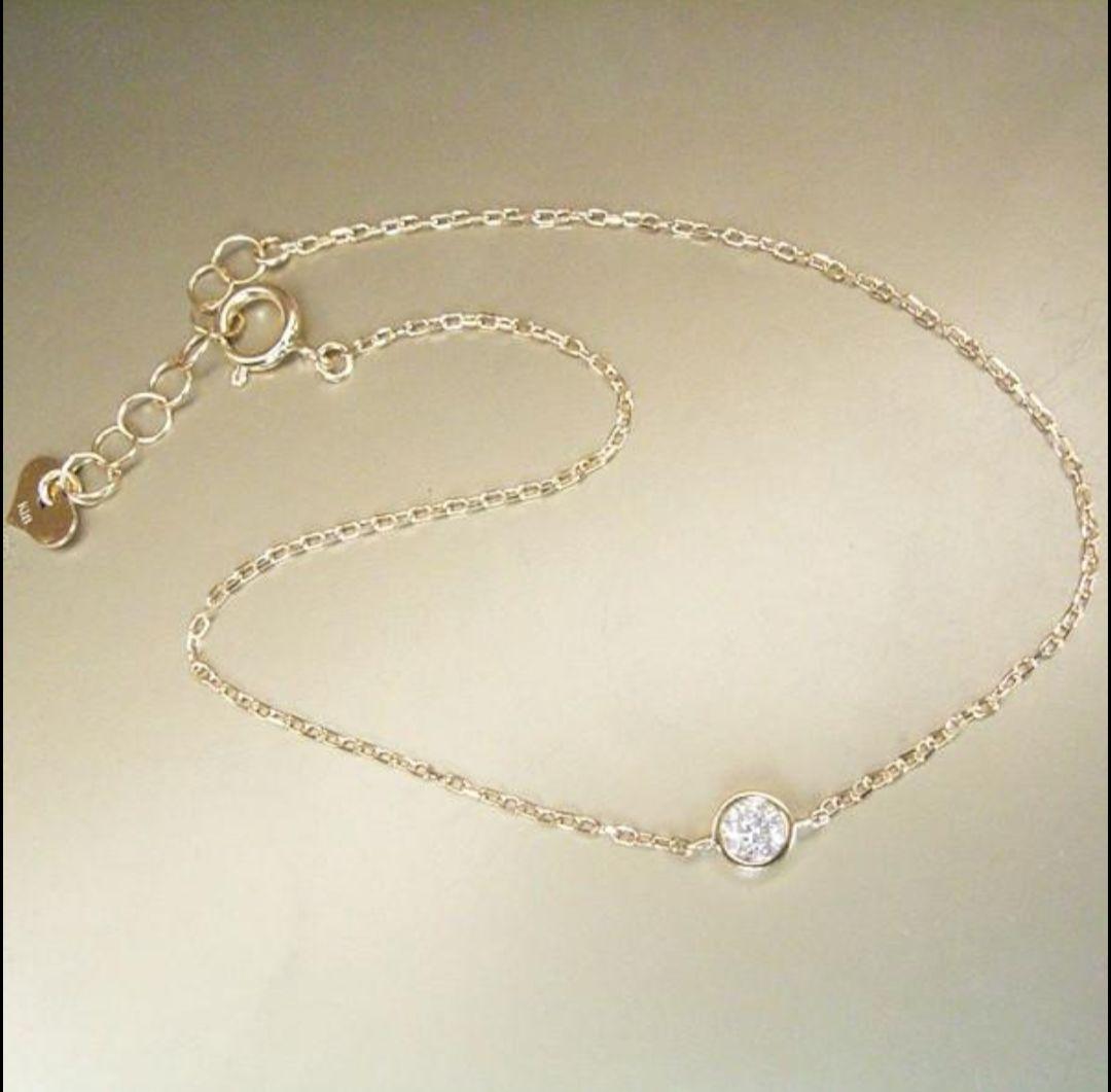 【新品】K18 18金 ブレスレット　ダイヤモンド　レディース　純金アクセサリー