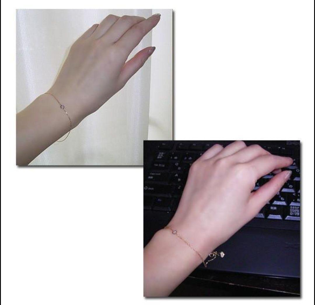 【新品】K18 18金 ブレスレット　ダイヤモンド　レディース　純金アクセサリー