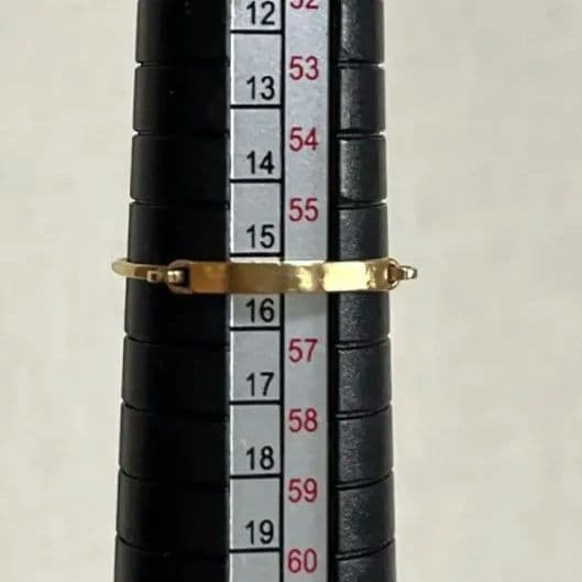 ⭐️ete K18⭐️ 細身クラフトリング 15号⭐️ 最 安値 で