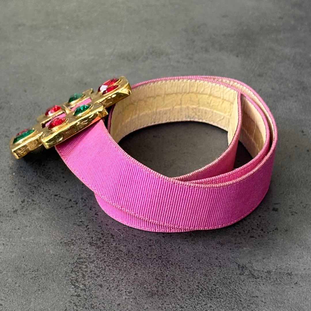 イヴ・サンローラン リヴ・ゴーシュ クリスタル ゴールドクロス