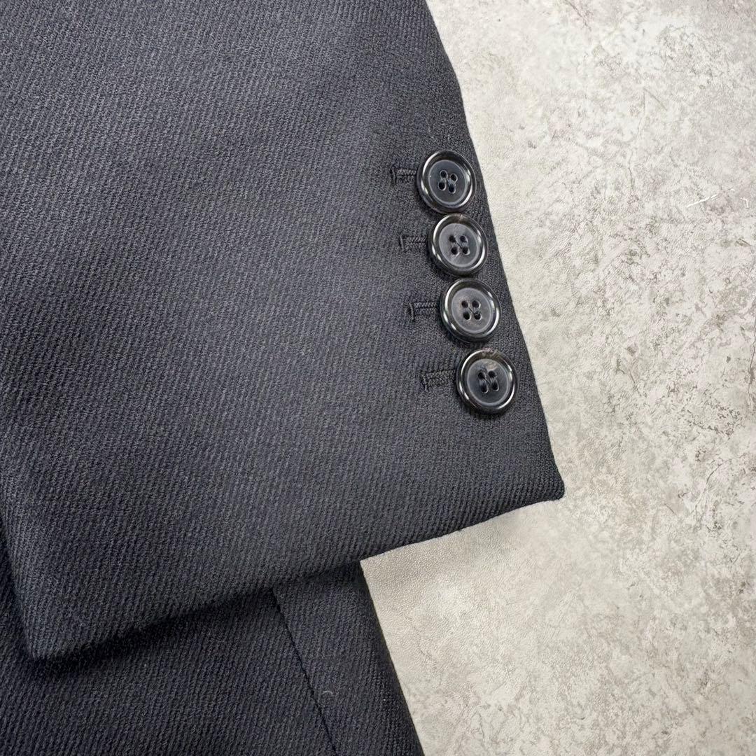 サンローランパリ カシミヤ混 19年 チェスター コート 48 ブラック