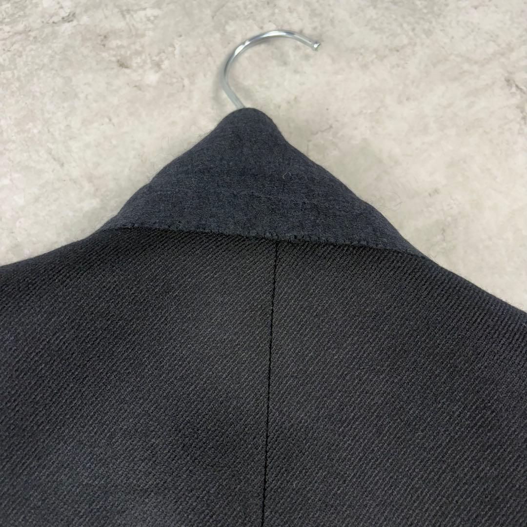 サンローランパリ カシミヤ混 19年 チェスター コート 48 ブラック