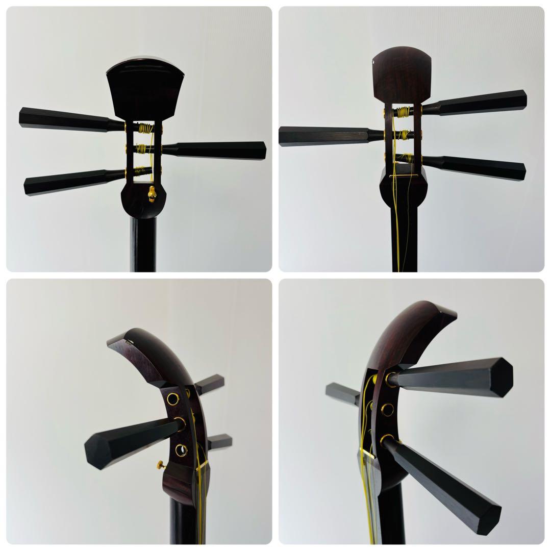 中棹三味線 短棹 東さわり 和楽器 太さ2.8cm 丸打ち胴 地唄 民謡 小唄