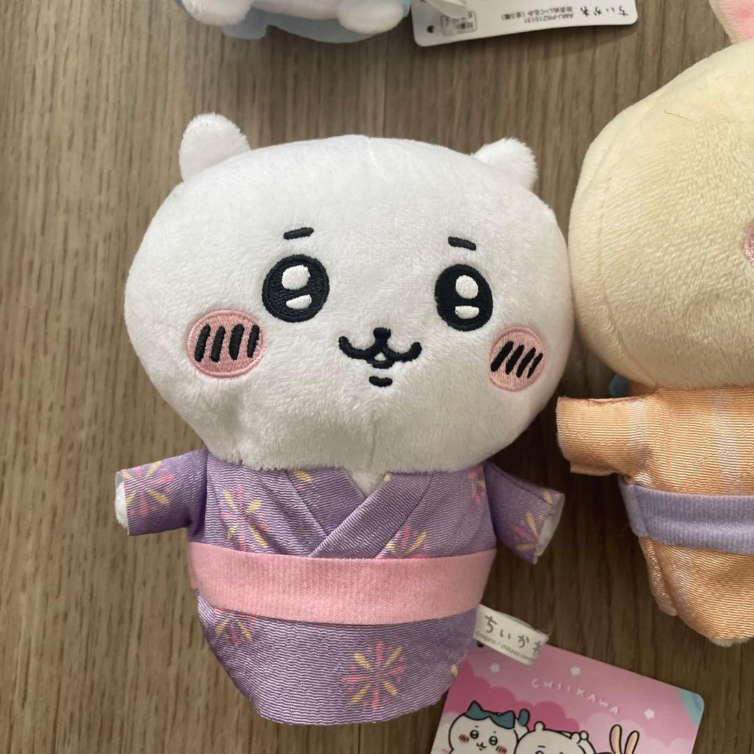 ちいかわ 浴衣ぬいぐるみ3種 ハチワレ うさぎ - メルカリ