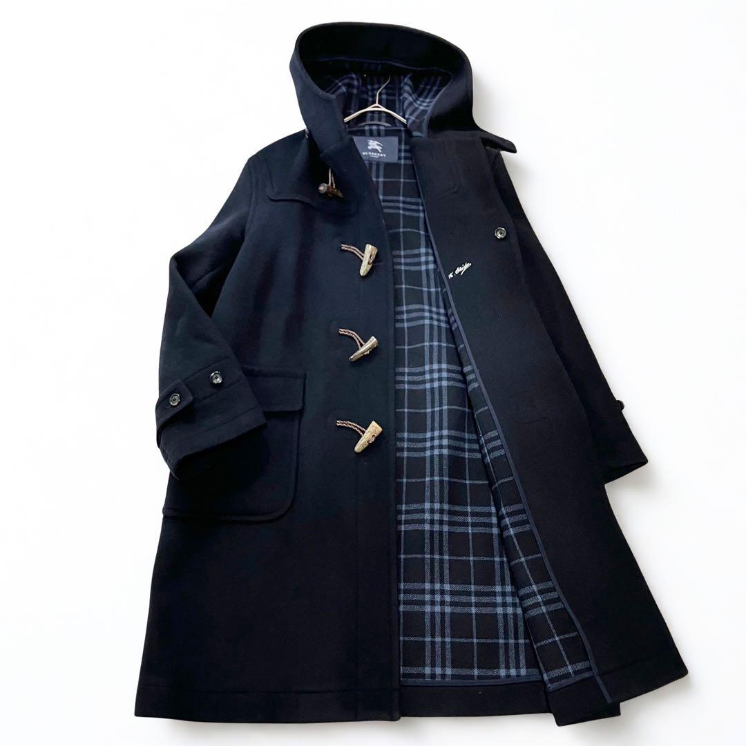 未使用級✨バーバリーロンドン カシミヤ混 ダッフルコート ノバ