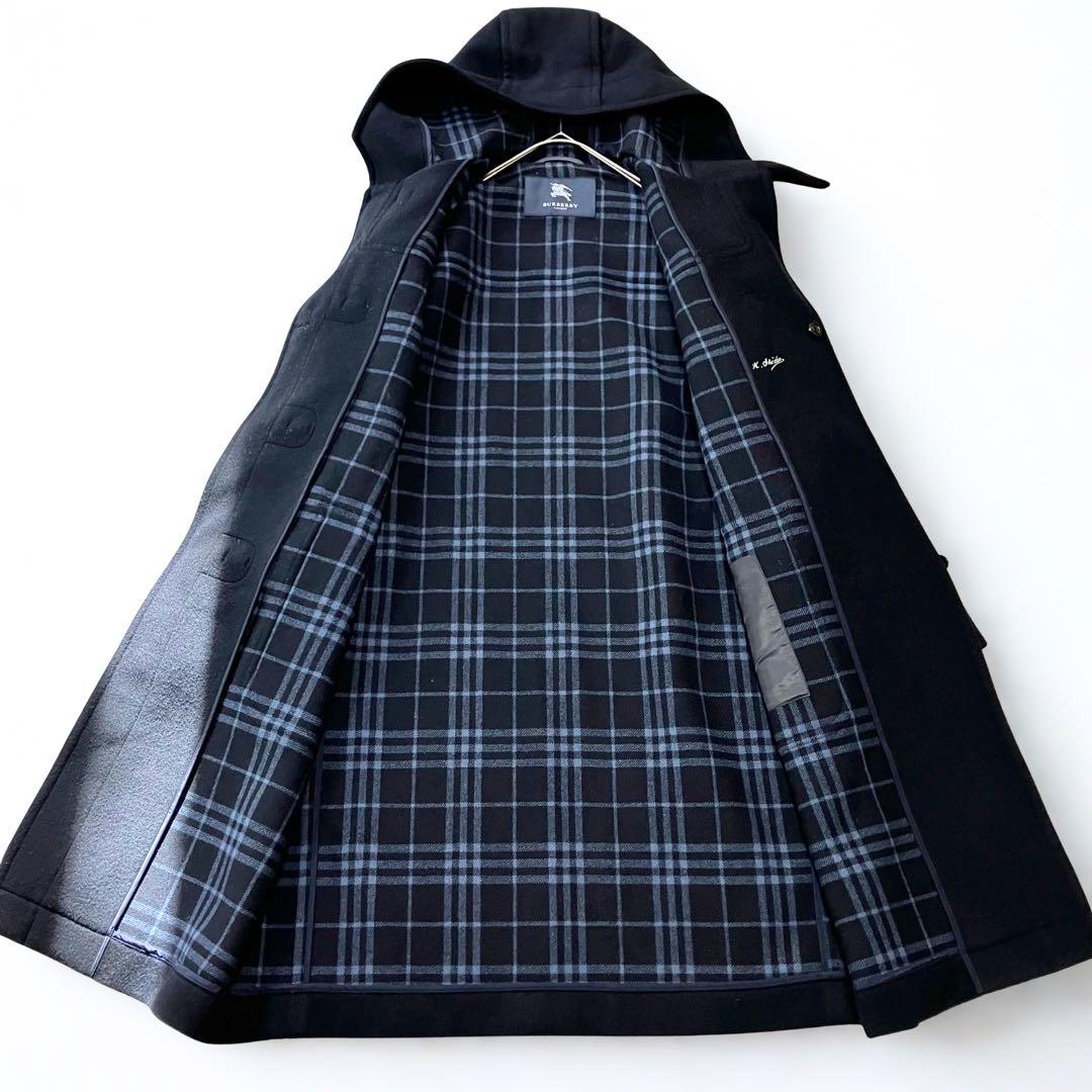 未使用級✨バーバリーロンドン カシミヤ混 ダッフルコート ノバ