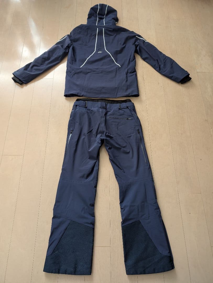 Kjus ネイビー スキーウェアセット (ジャケット+パンツ)