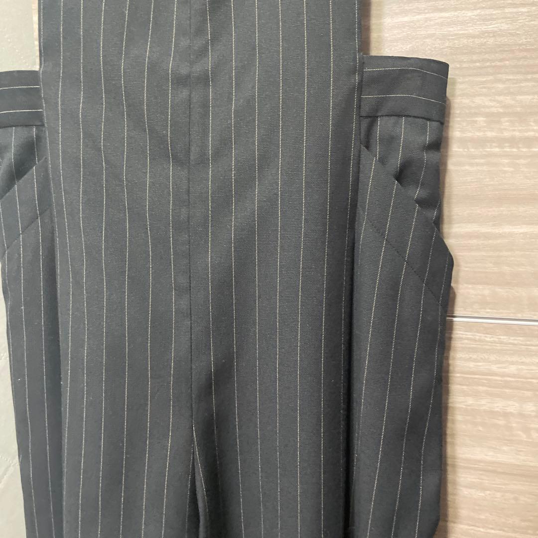 CLANE ストライプ ディープUネックサロペット サイズ1