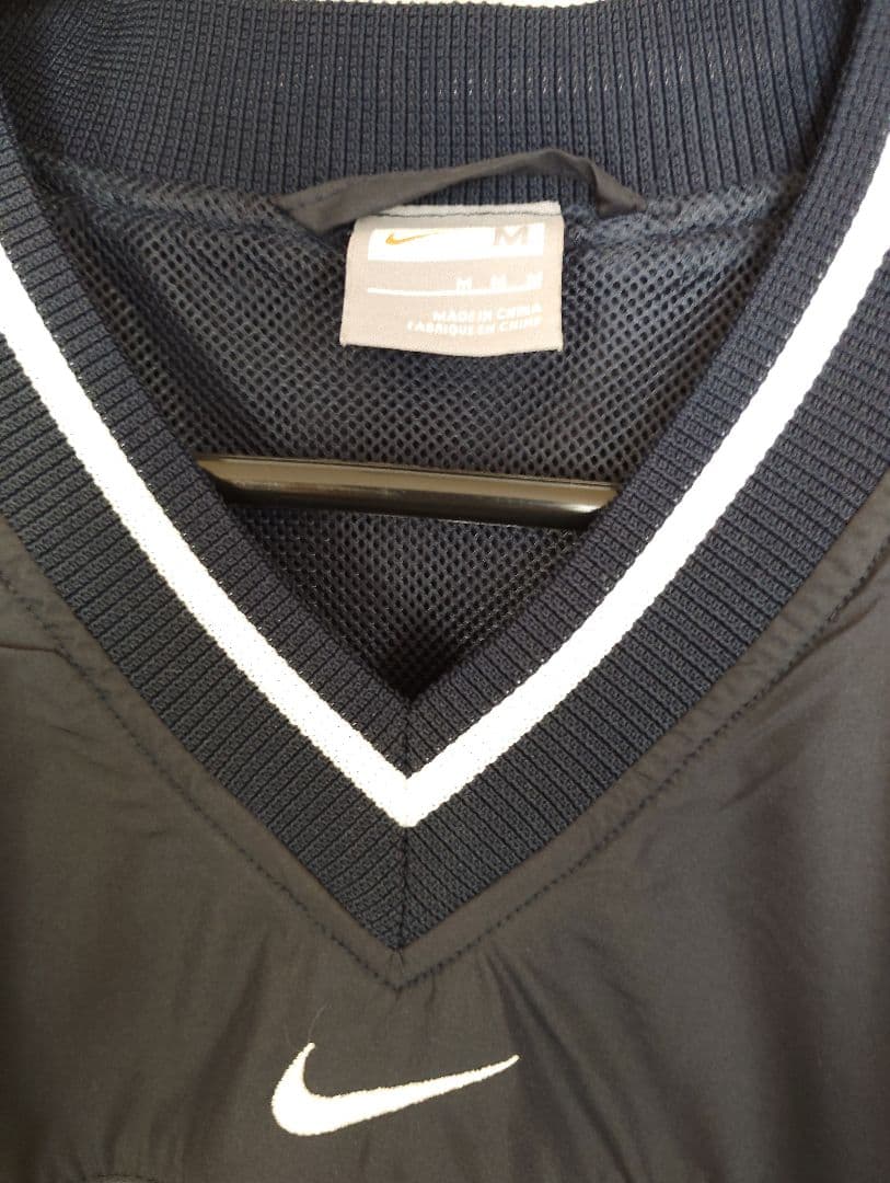 激レア 未使用 NIKE 野球 プルオーバー 刺繍センターロゴ ネイビー M